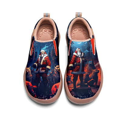 Cyberpunk Style Santa Claus Kids Slip On