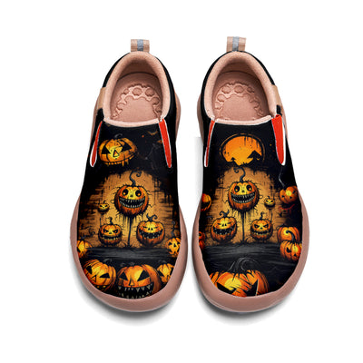 Halloween Pumpkin Kids Slip On