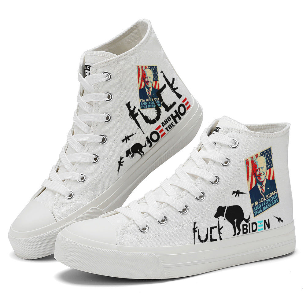 Biden High Top Canvas Shoes