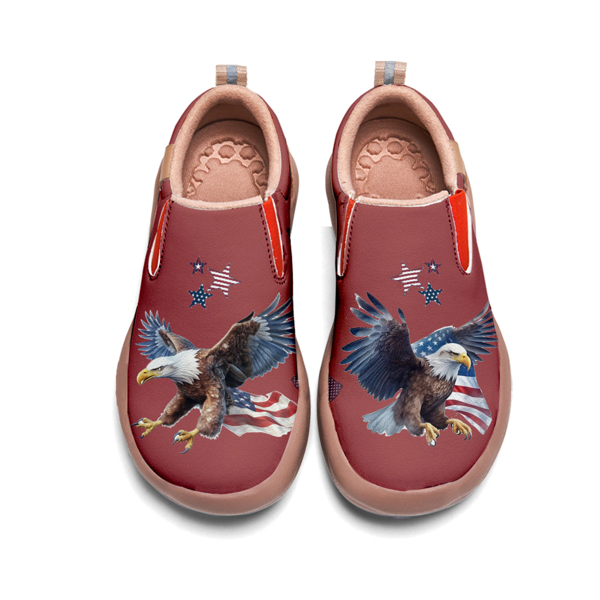 American Flag Eagle Slip On