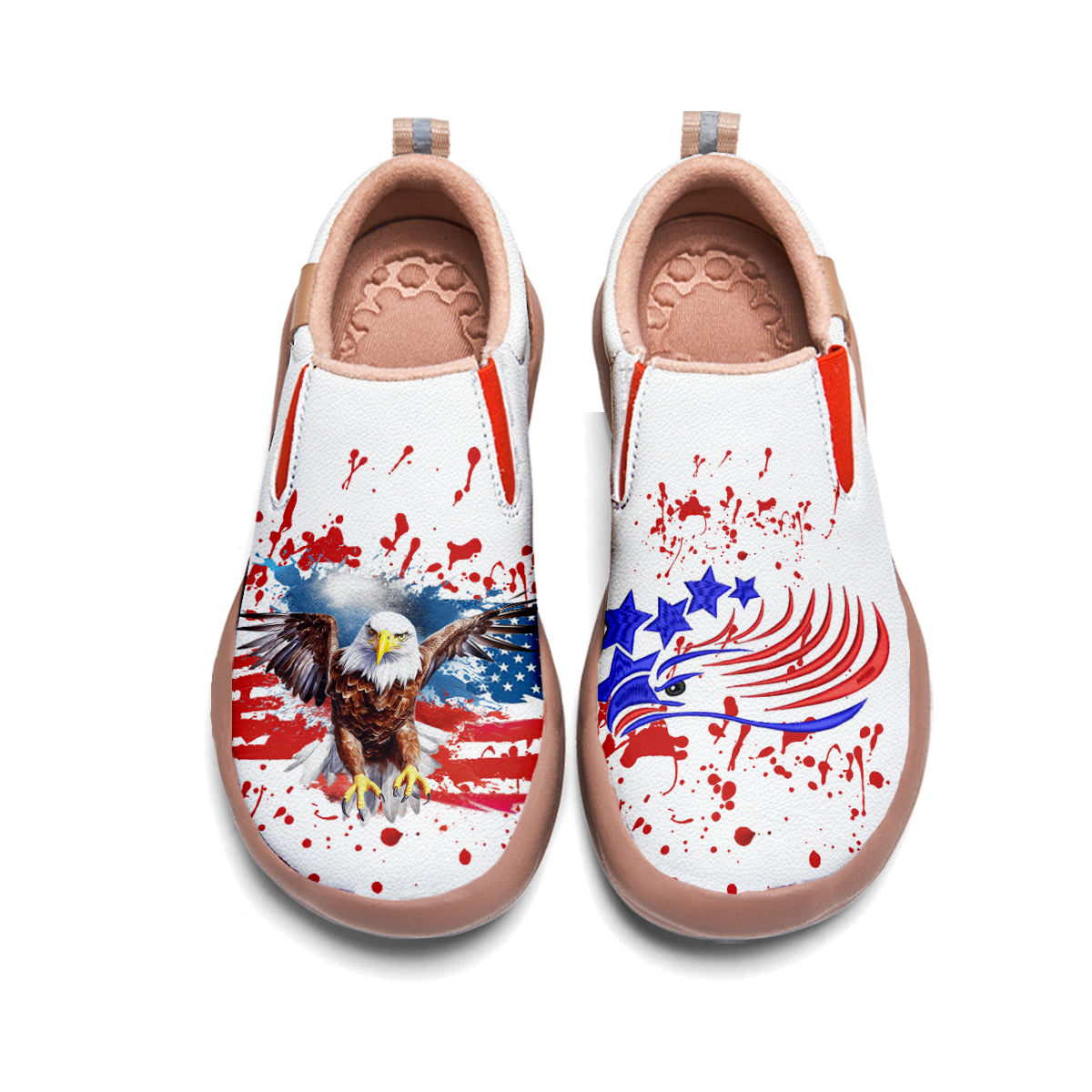 American Flag Eagle Slip On