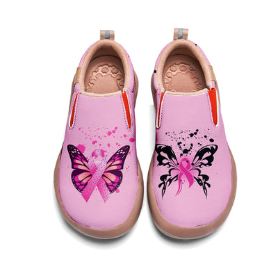 Butterfly Breast Cancer Slip On