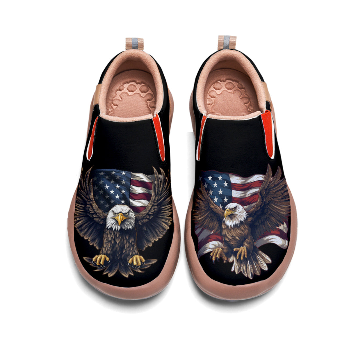 American Flag Eagle Slip On