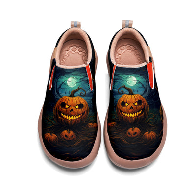 Halloween Pumpkin Kids Slip On