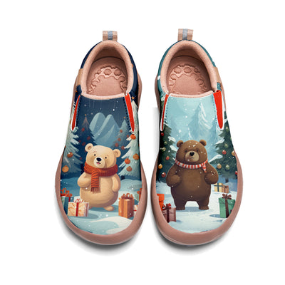 Christmas Bear Kids Slip On