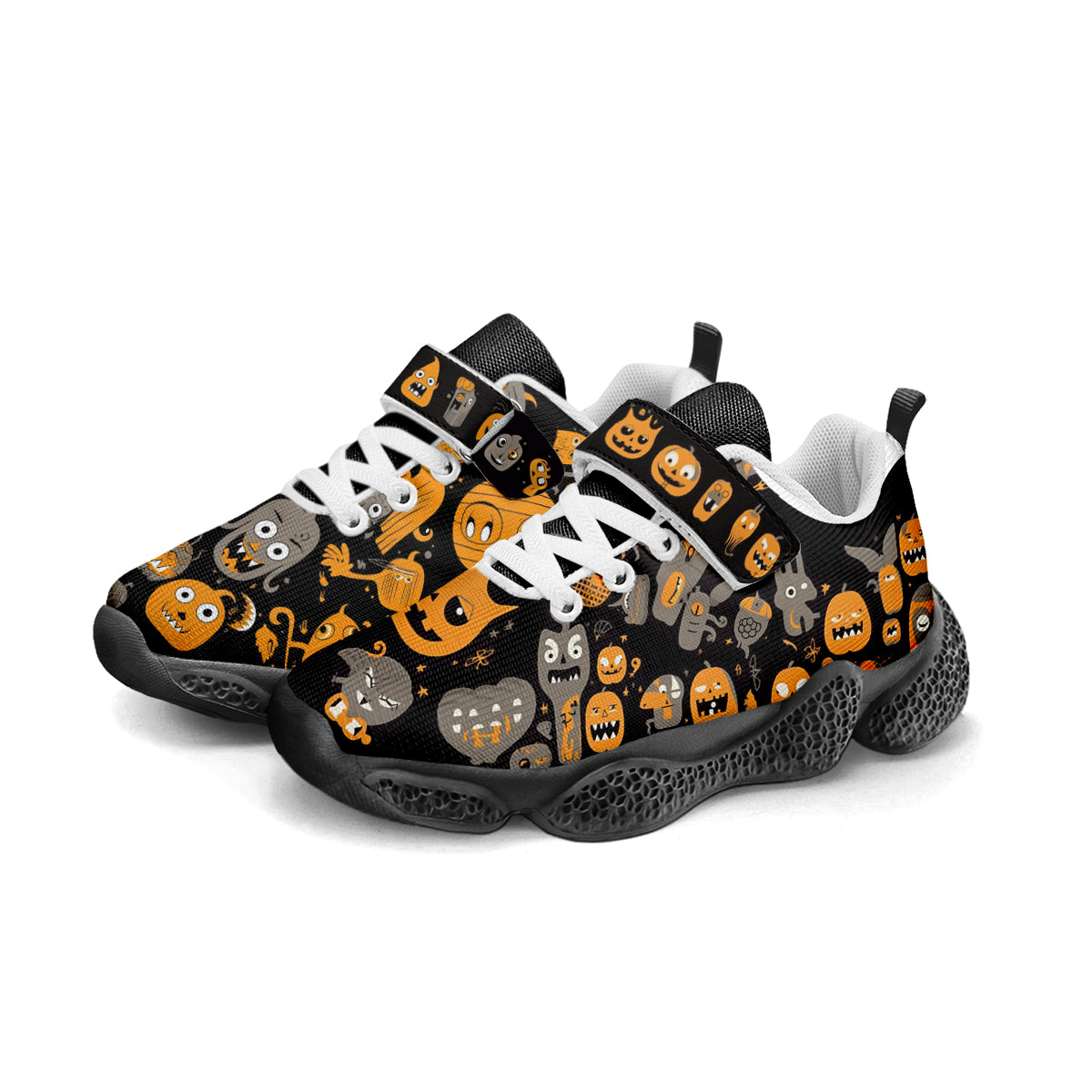 Halloween Pumpkin Kids Running Shoes