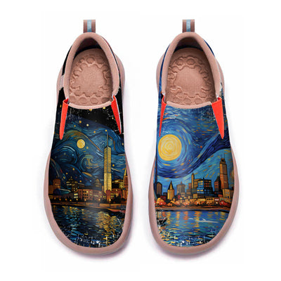 Starry Night Milwaukee City Slip On