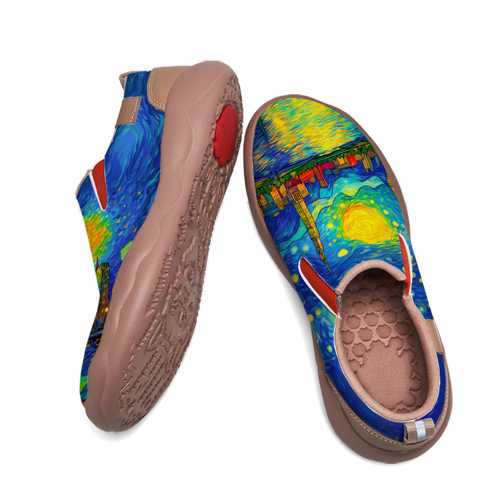 Starry Night Cleveland City Slip On