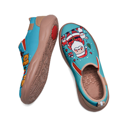 Cartoon Santa Claus Kids Slip On