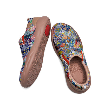 Tile Pattern Patchwork Slip On