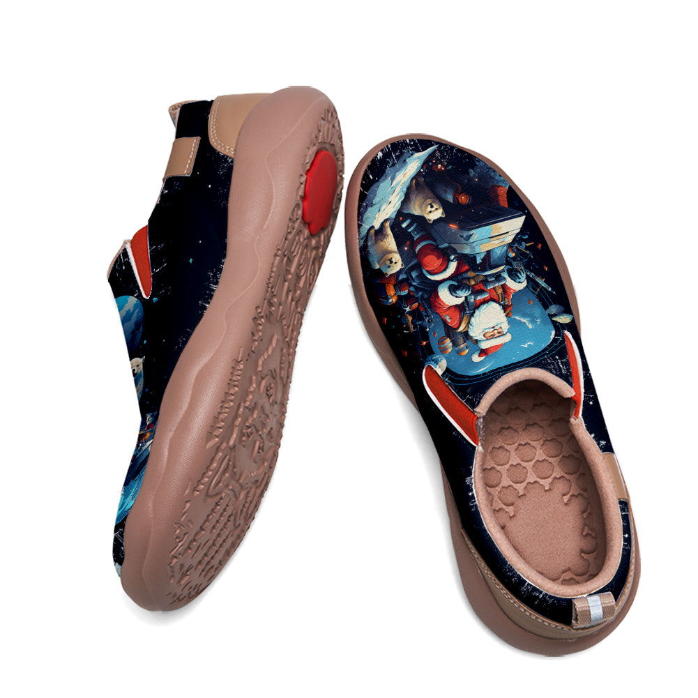 Cyberpunk Style Santa Claus Kids Slip On