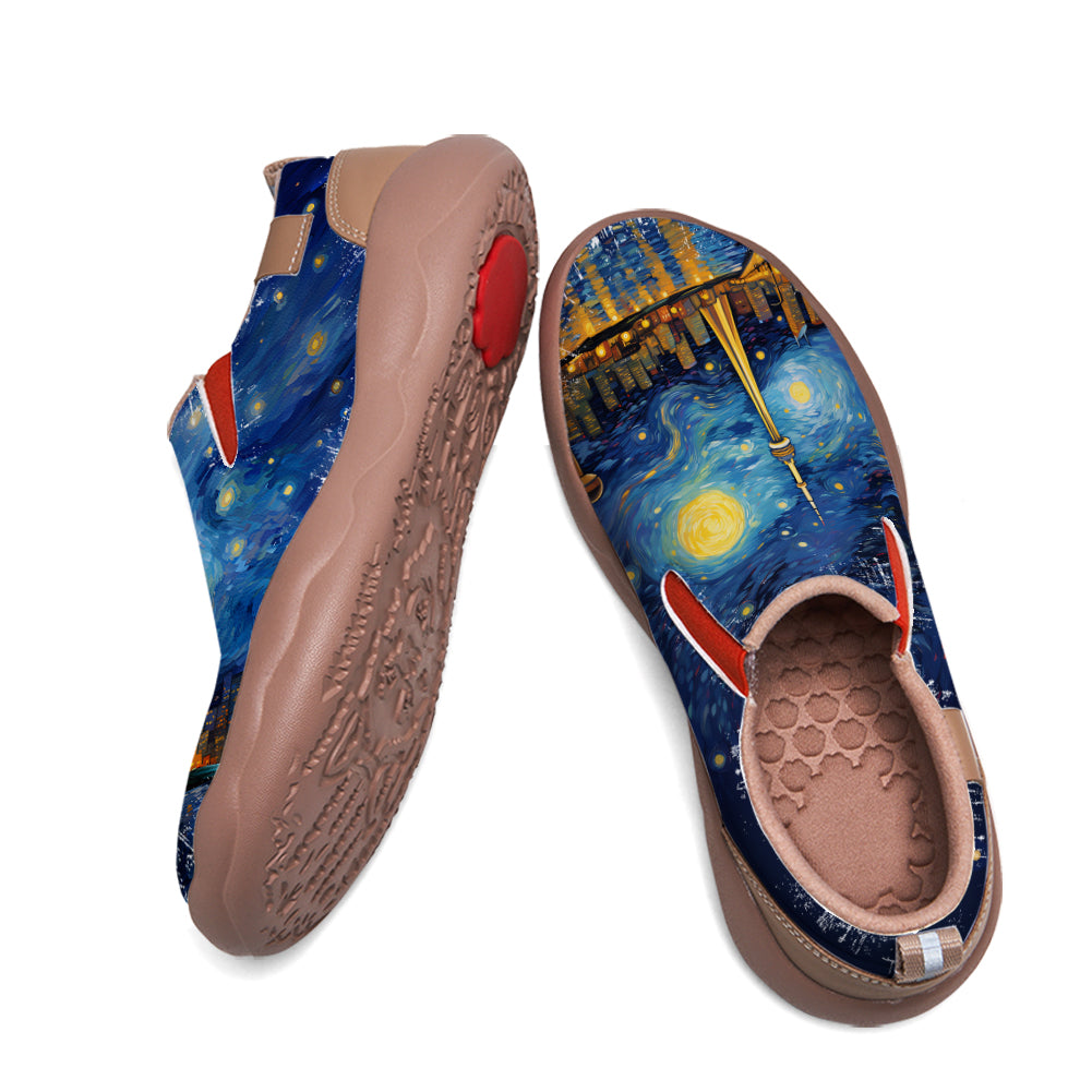 Starry Night Toronto City Slip On