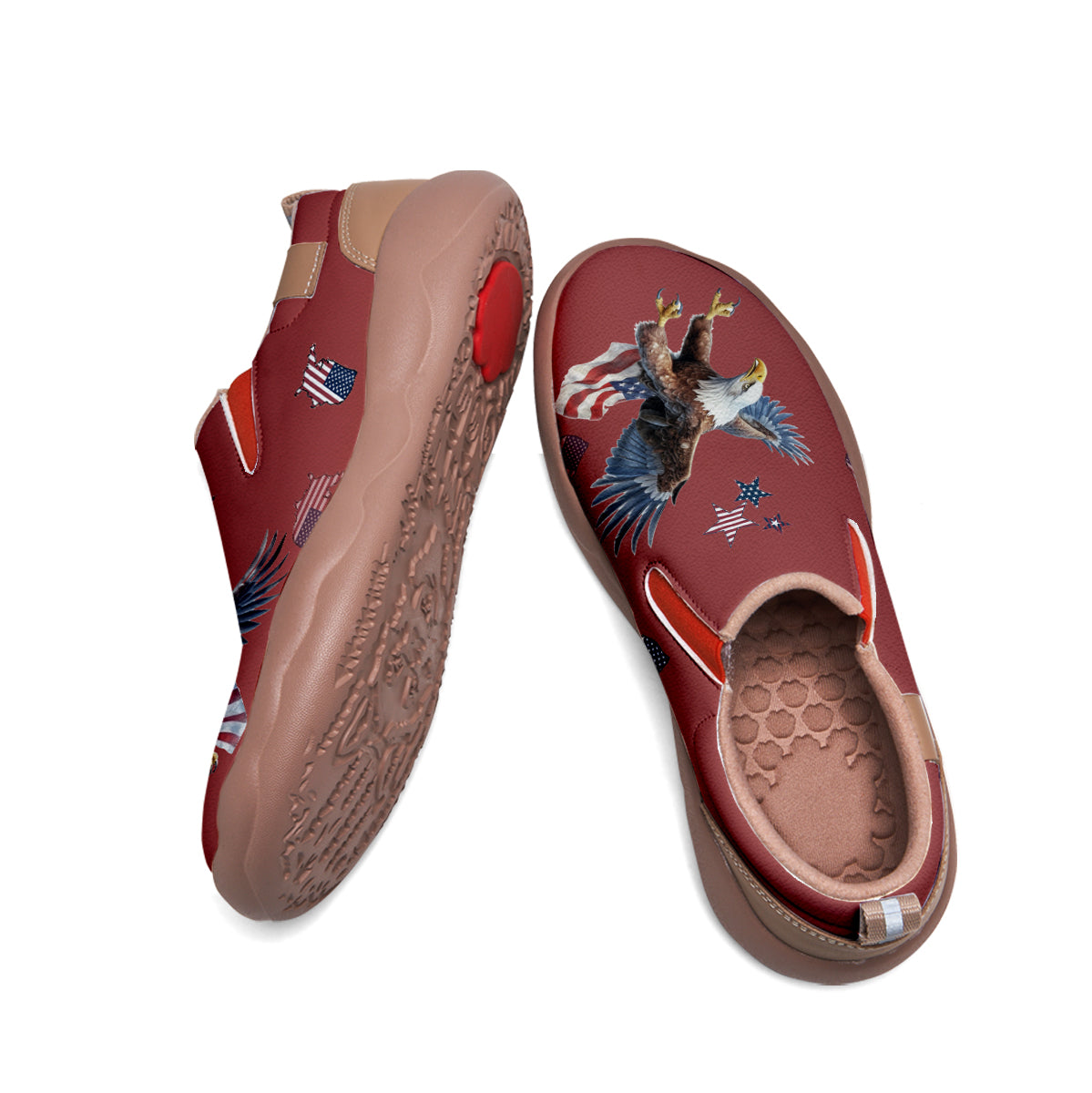 American Flag Eagle Slip On