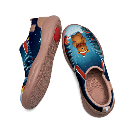 Christmas Bear Kids Slip On