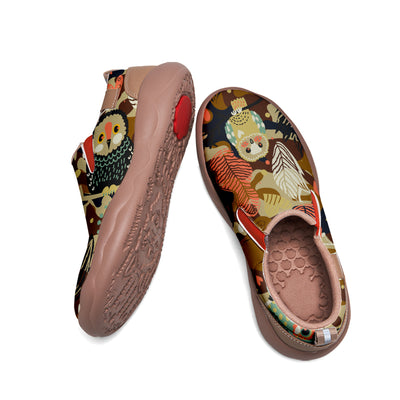 Brown Camouflage Owl Slip On