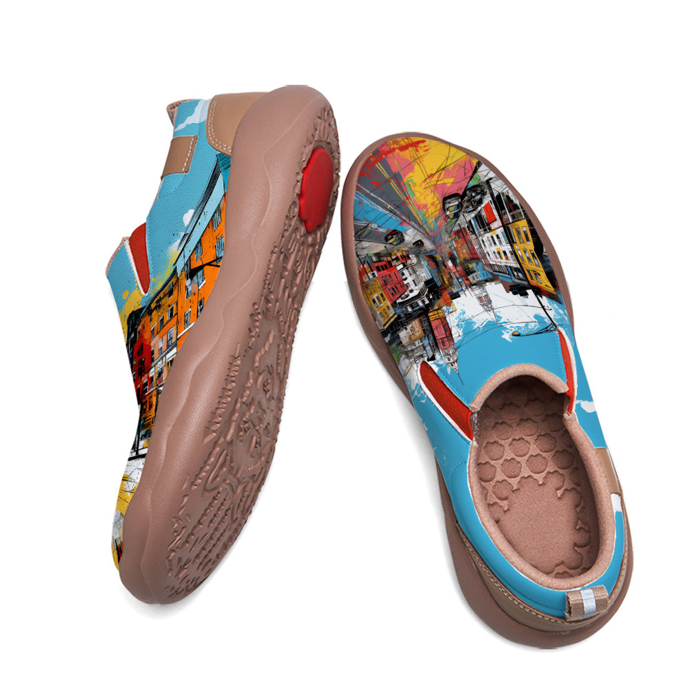 Graffiti Boston City Slip On