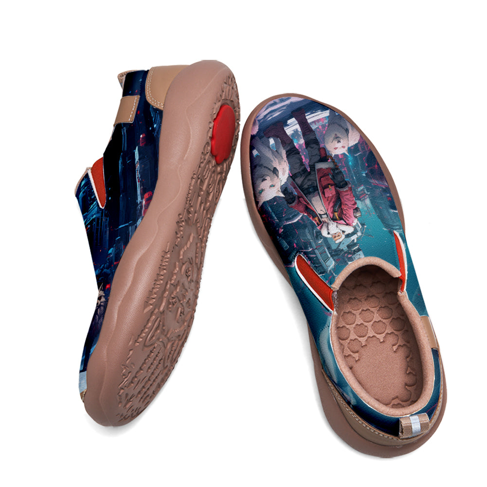 Cyberpunk Style Santa Claus Kids Slip On