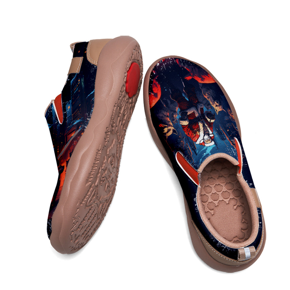 Cyberpunk Style Santa Claus Kids Slip On