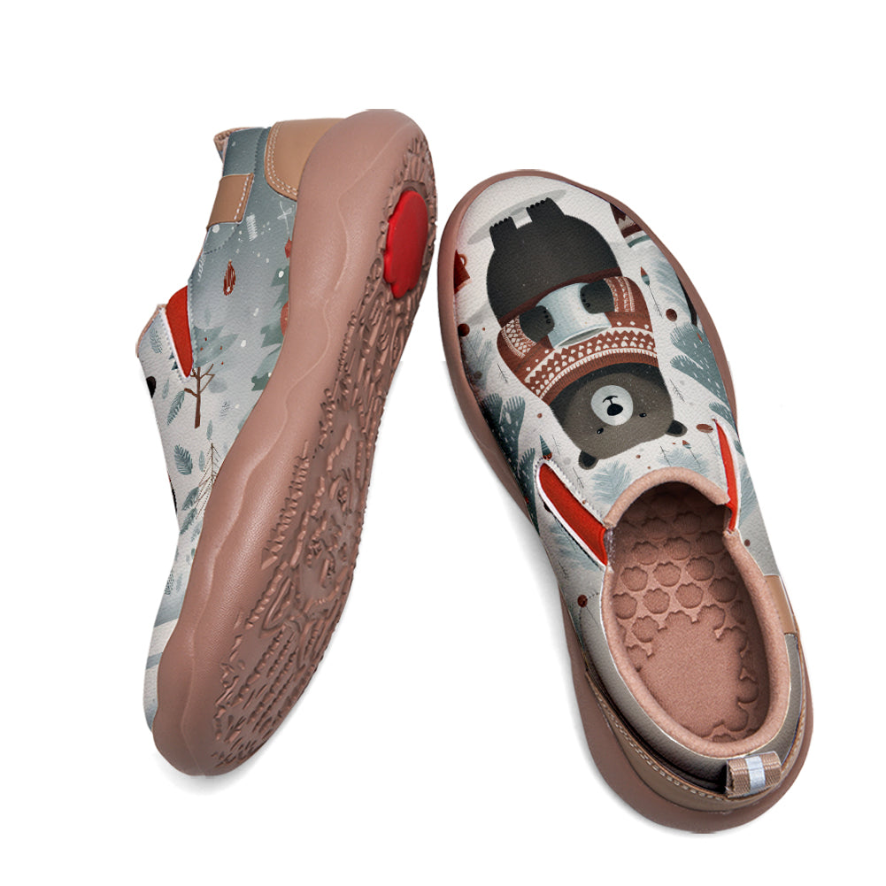 Christmas Bear Kids Slip On