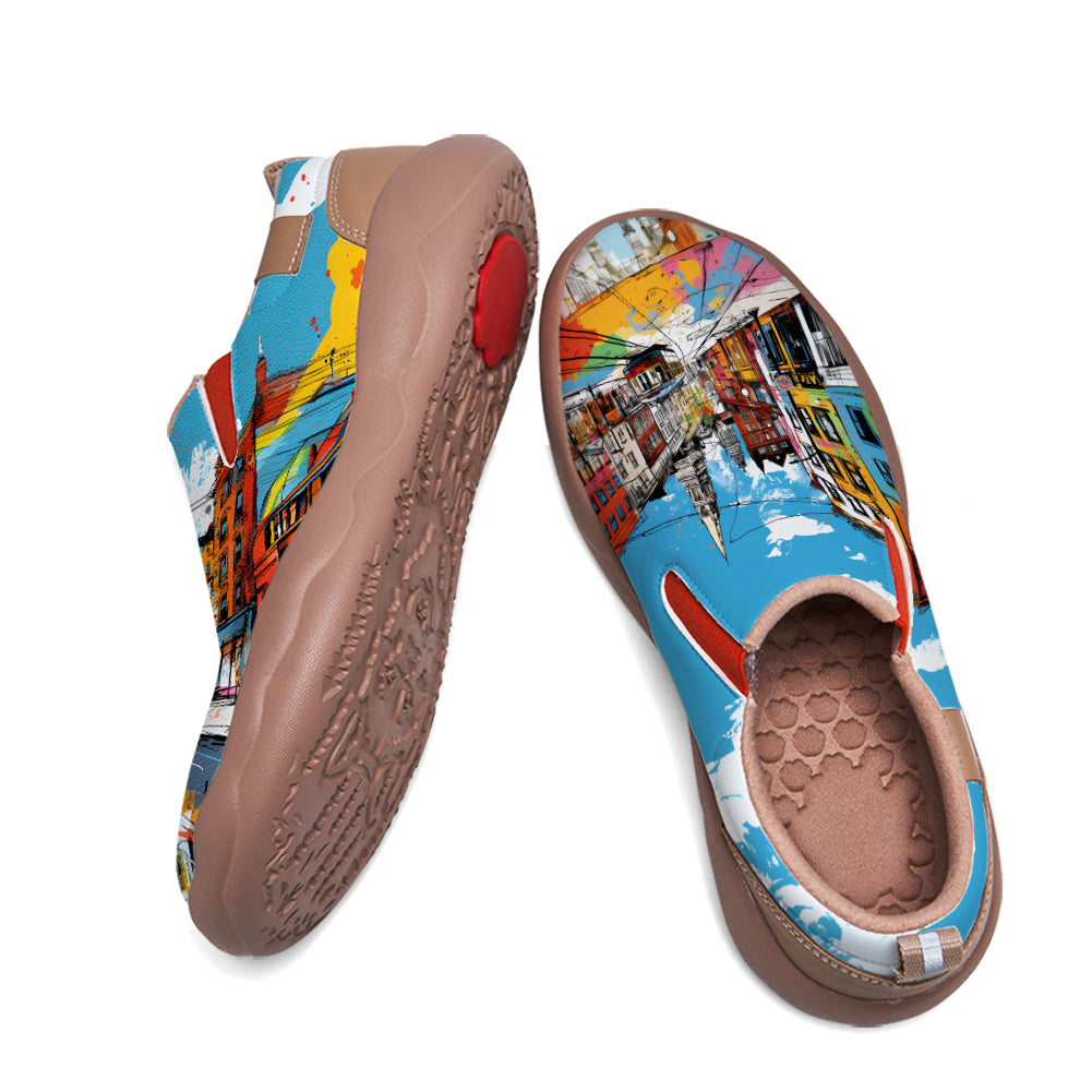 Graffiti Boston City Slip On