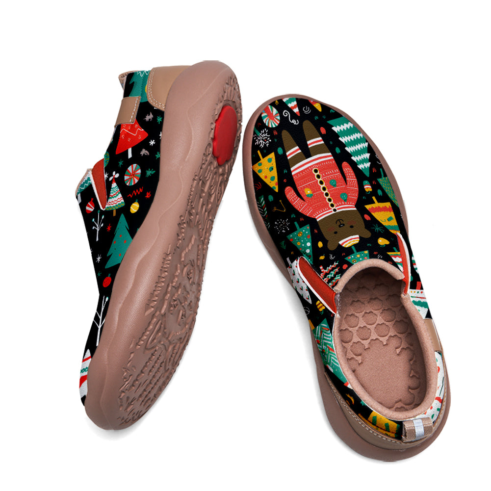 Christmas Bear Kids Slip On