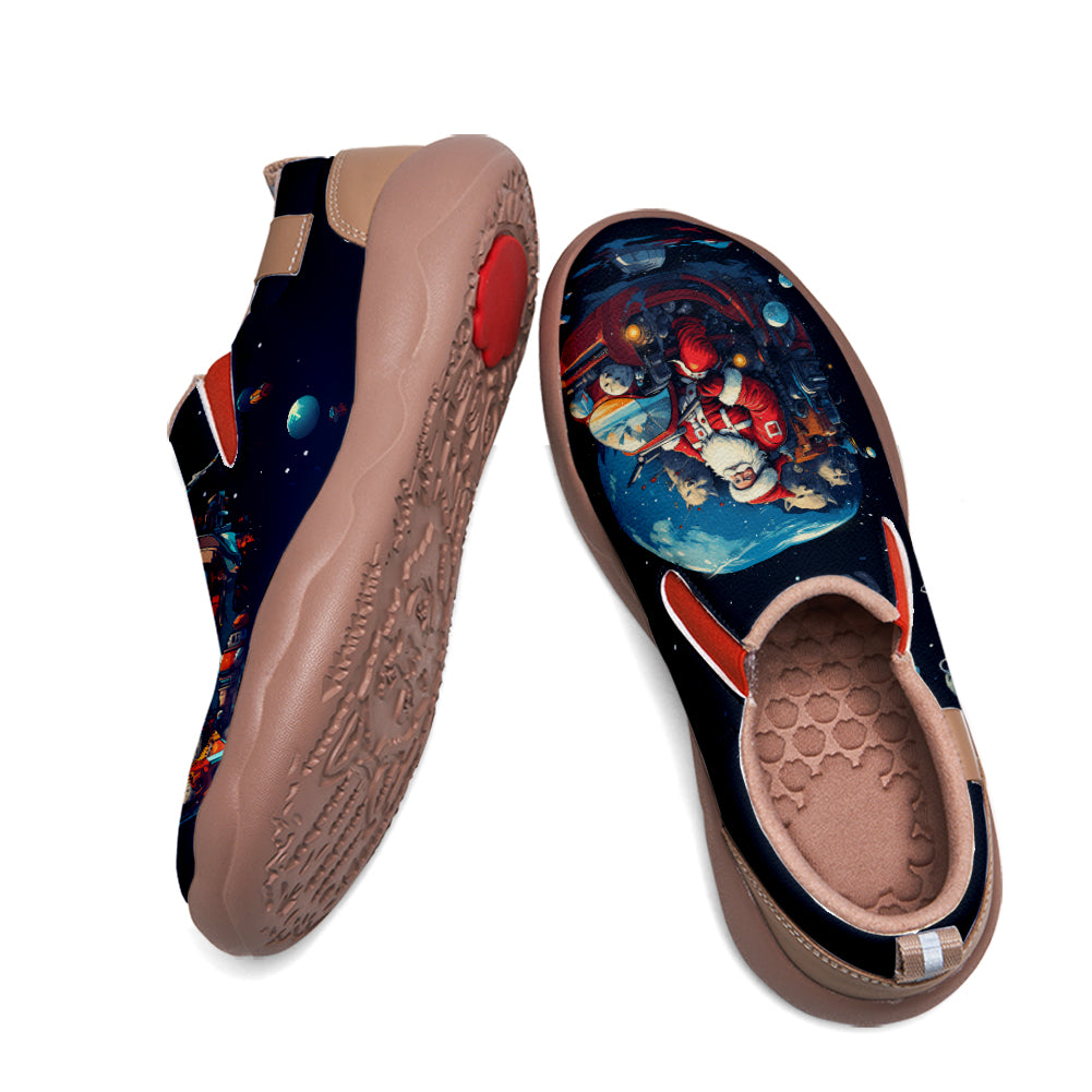 Cyberpunk Style Santa Claus Kids Slip On