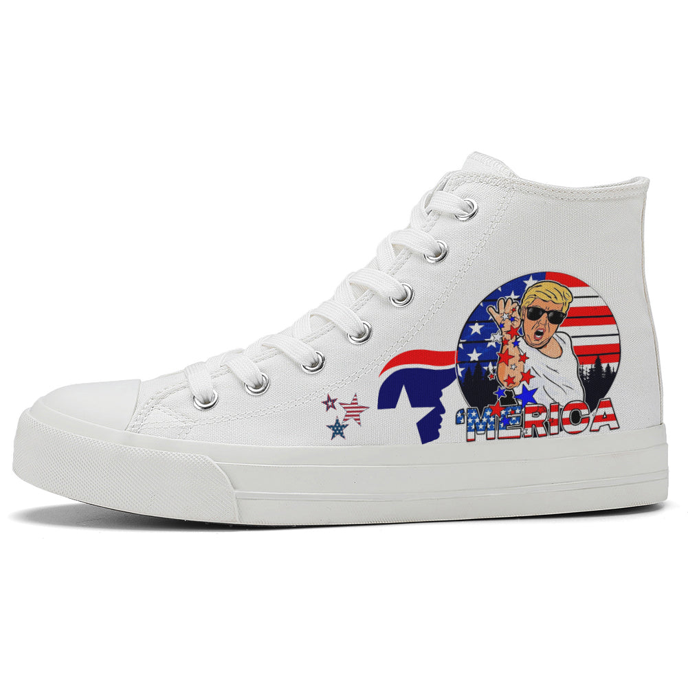 Trump High Top Canvas Shoes