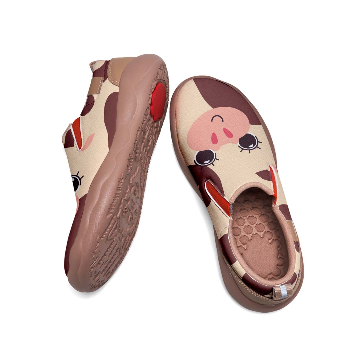 Cow Face Kids Slip On