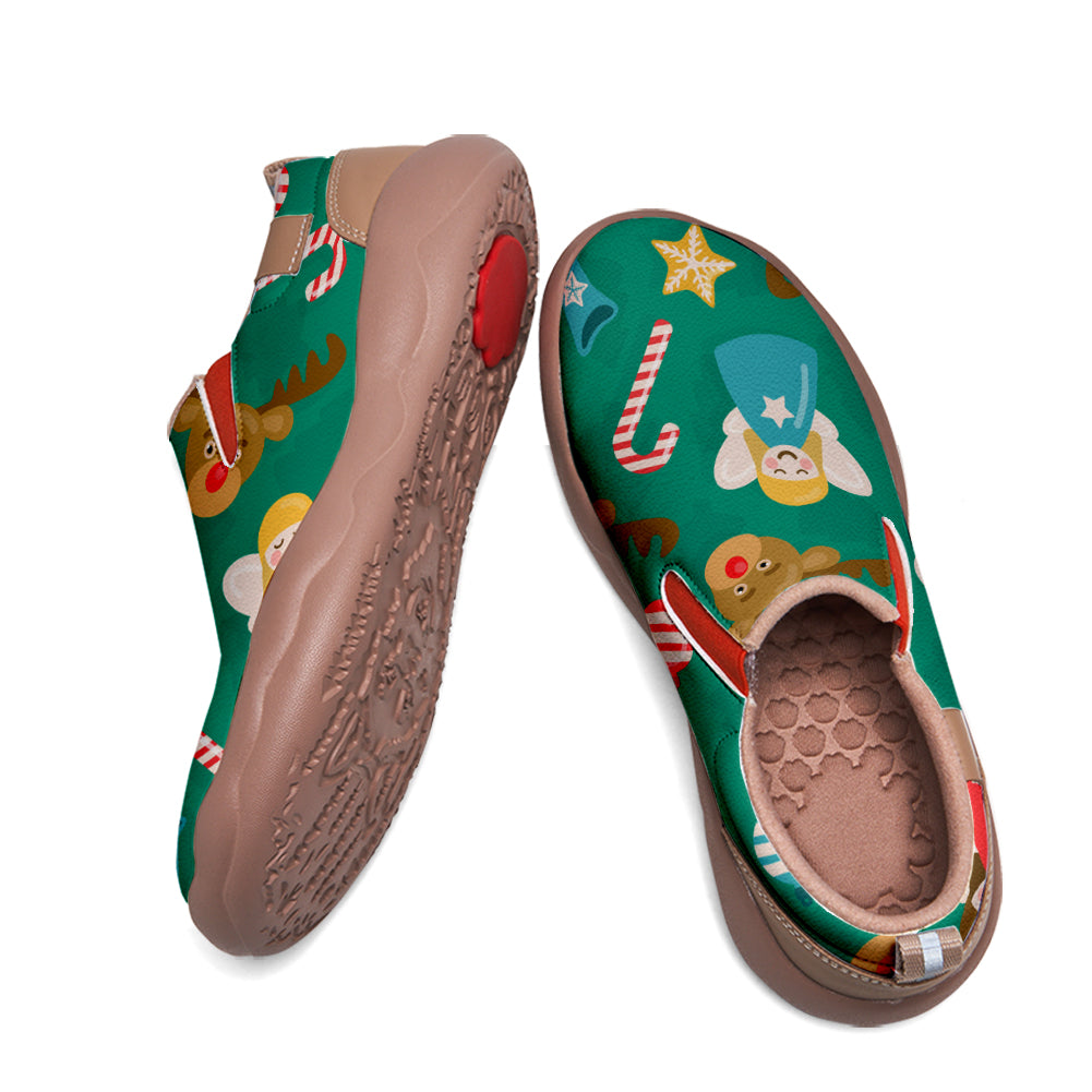 Christmas Deer Kids Slip On