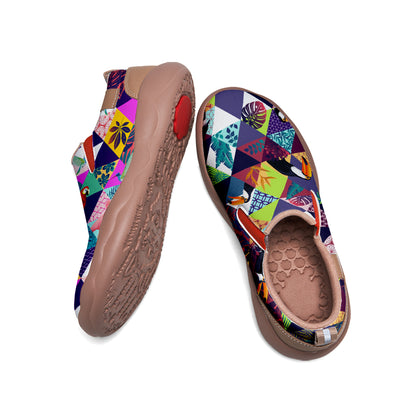 Parrot Patchwork Slip On