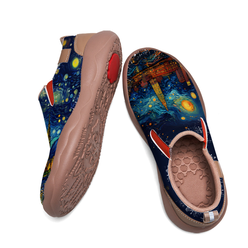 Starry Night Cleveland City Slip On