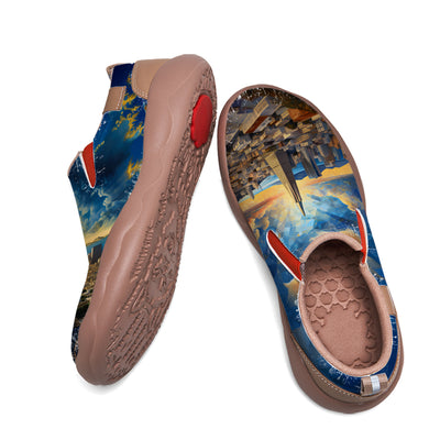 Starry Night San Francisco City Slip On