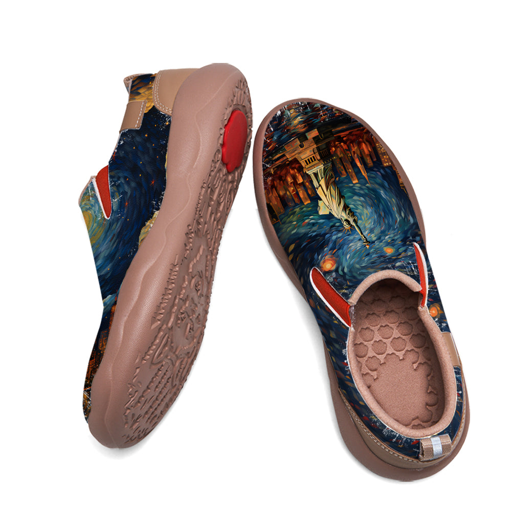 Starry Night New York City Slip On