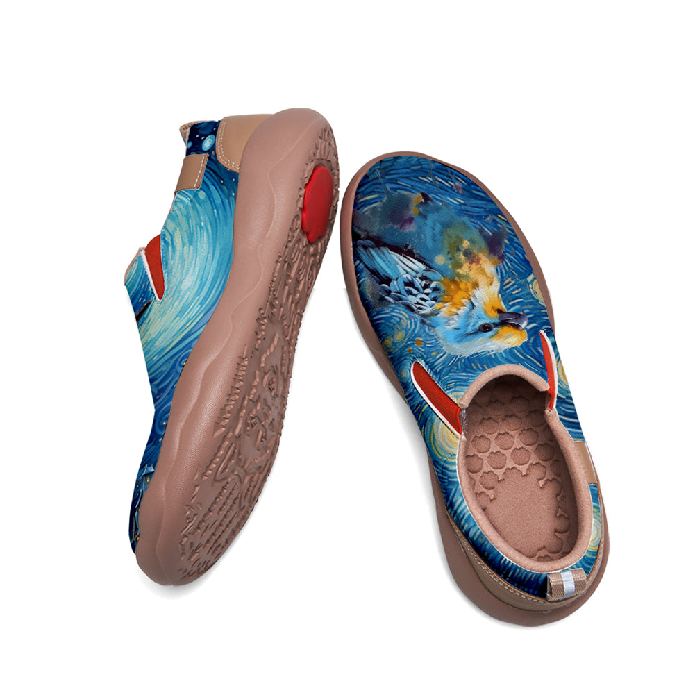 Starry Night Bird Slip On