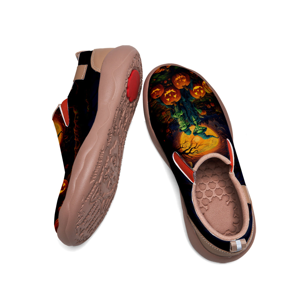 Halloween Zombie Pumpkin Kids Slip On