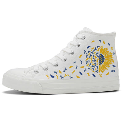 Fight Down Syndrome High Top Canvas Shoes