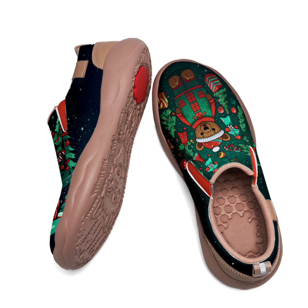 Christmas Bear Kids Slip On