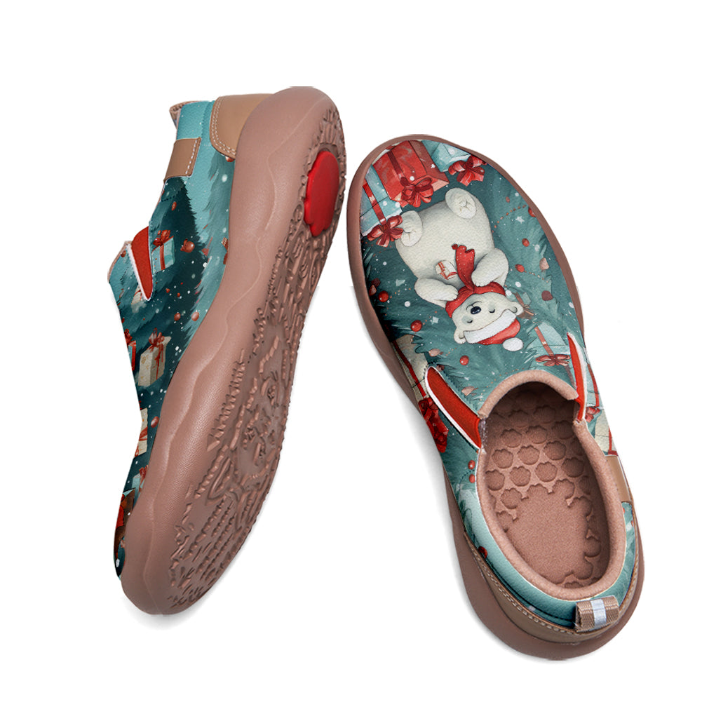 Christmas Polar Bear Kids Slip On