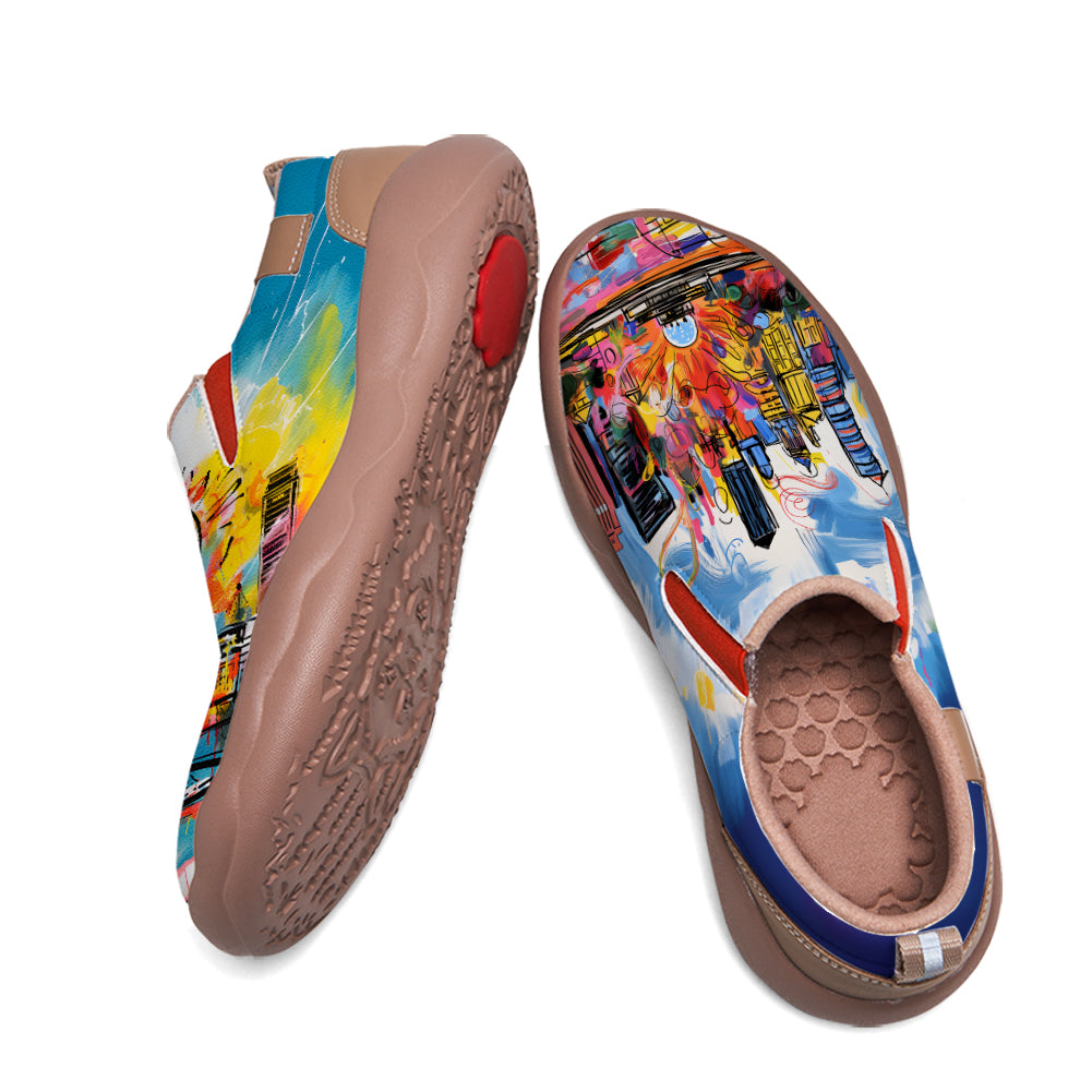 Graffiti Chicago City Slip On