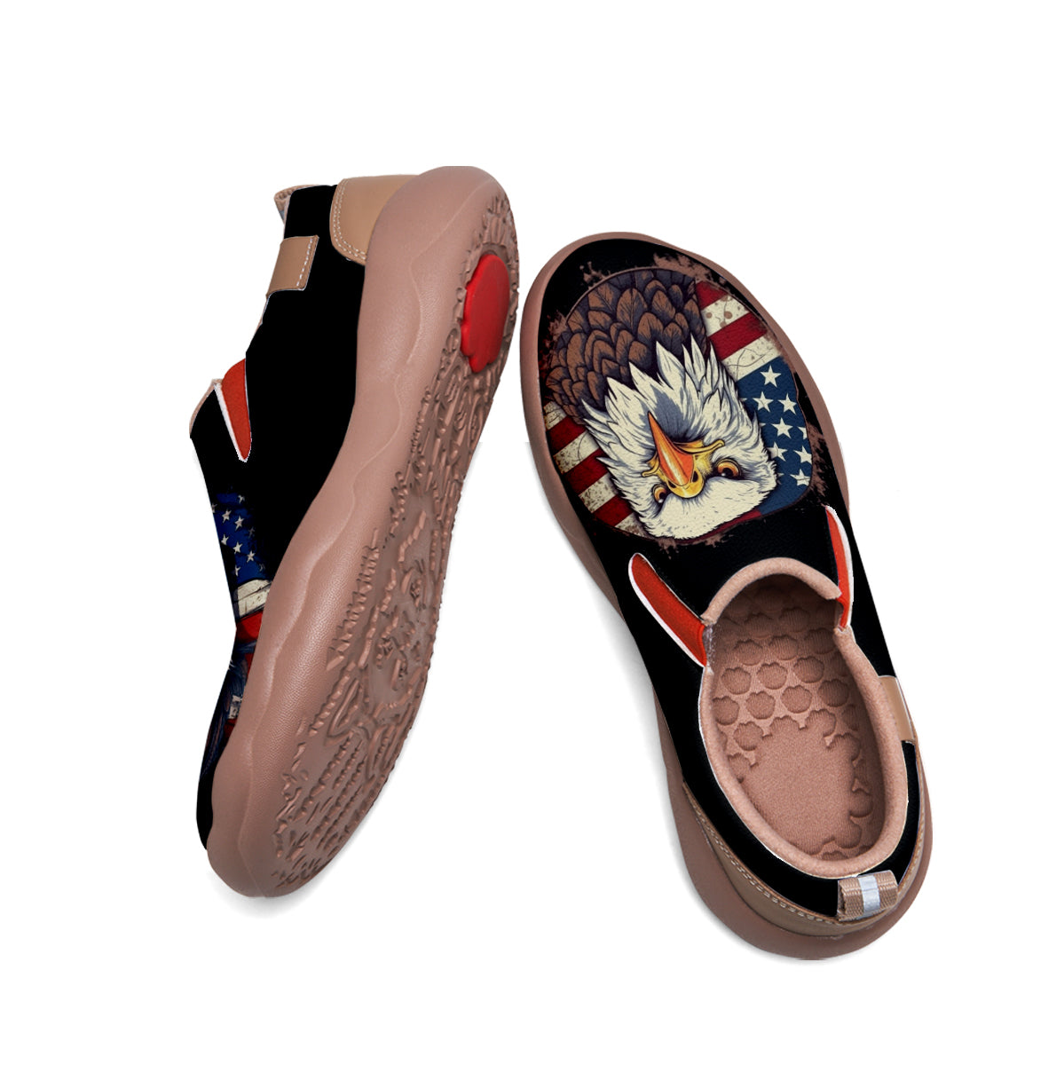 American Flag Eagle Slip On