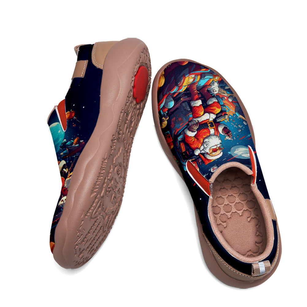 Cyberpunk Style Santa Claus Kids Slip On