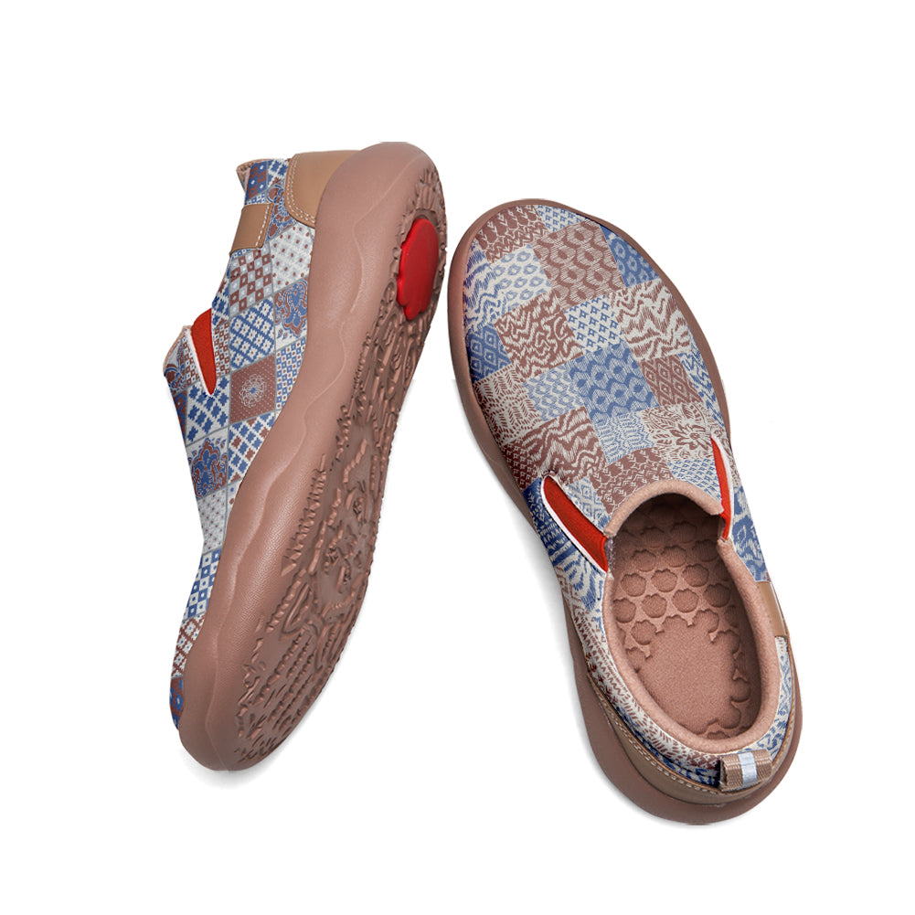 Patchwork Elephant Slip On