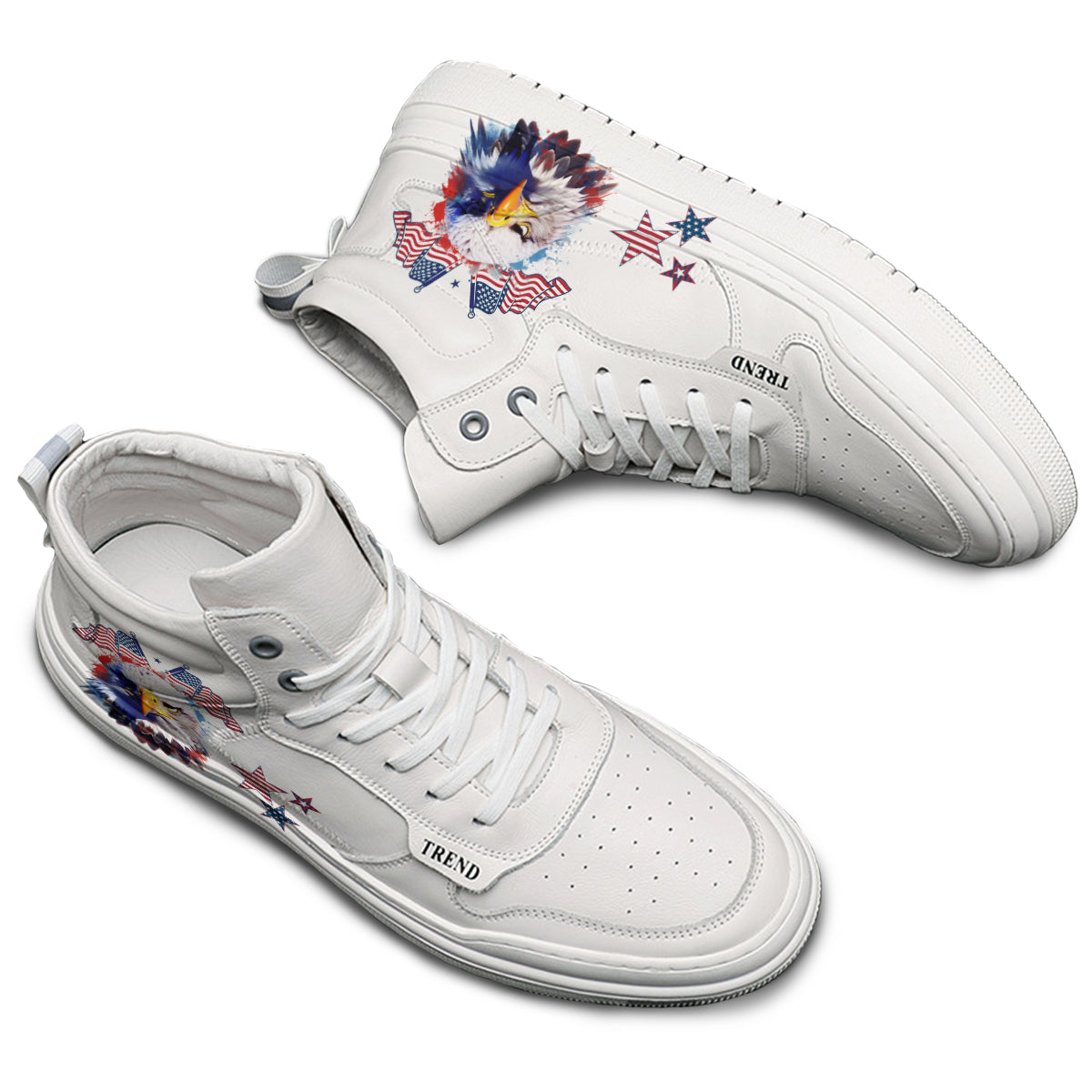 American Flag Eagle High Top Sneaker