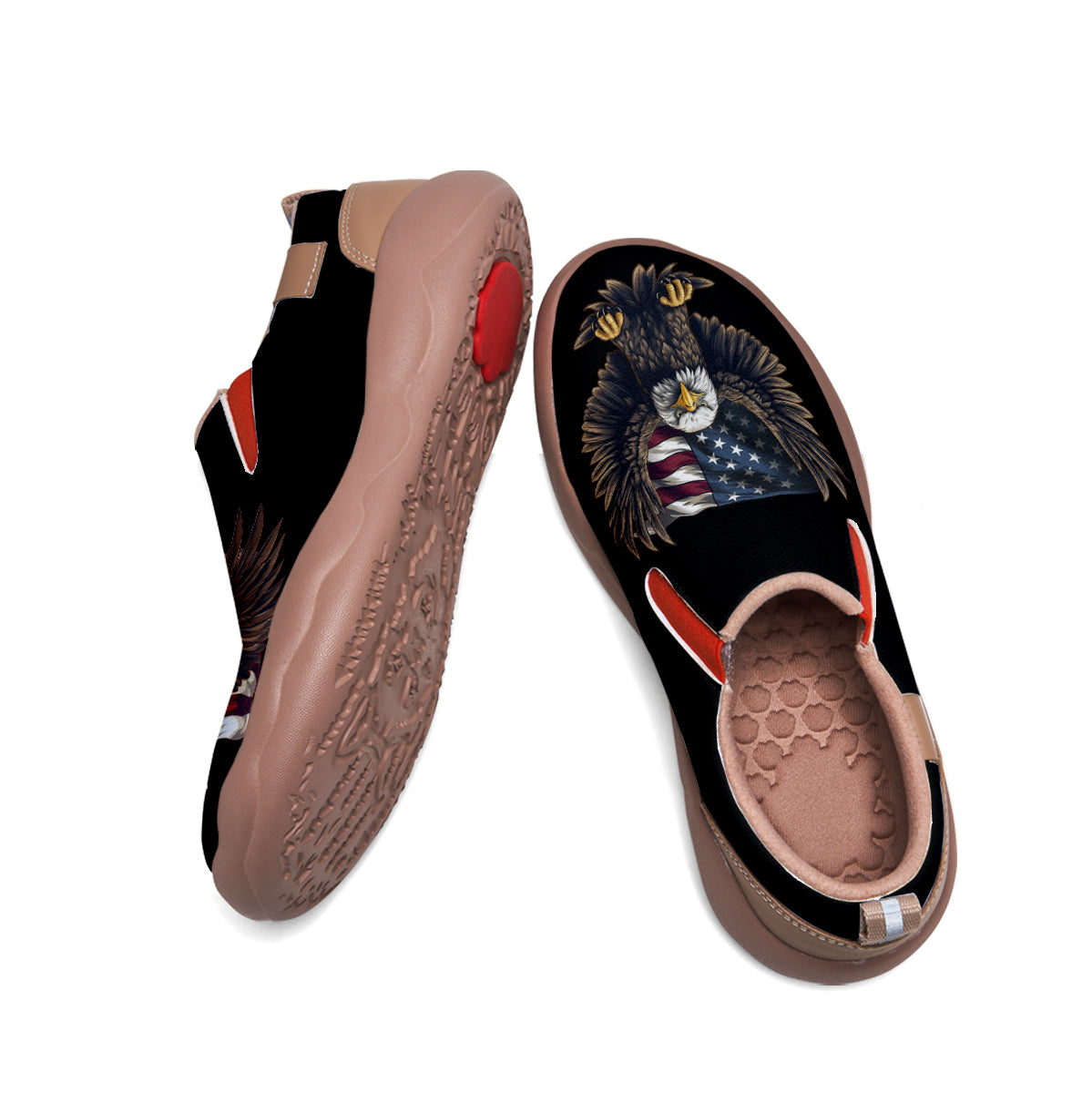 American Flag Eagle Slip On