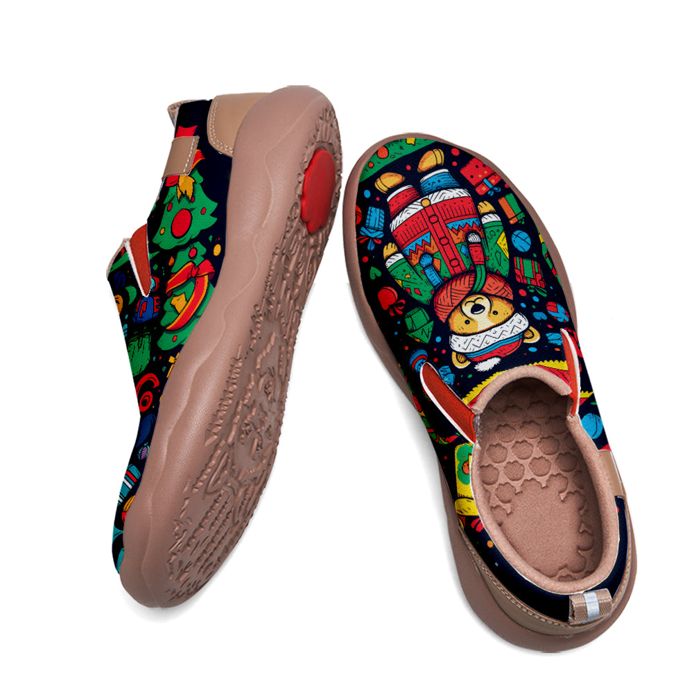 Christmas Bear Kids Slip On