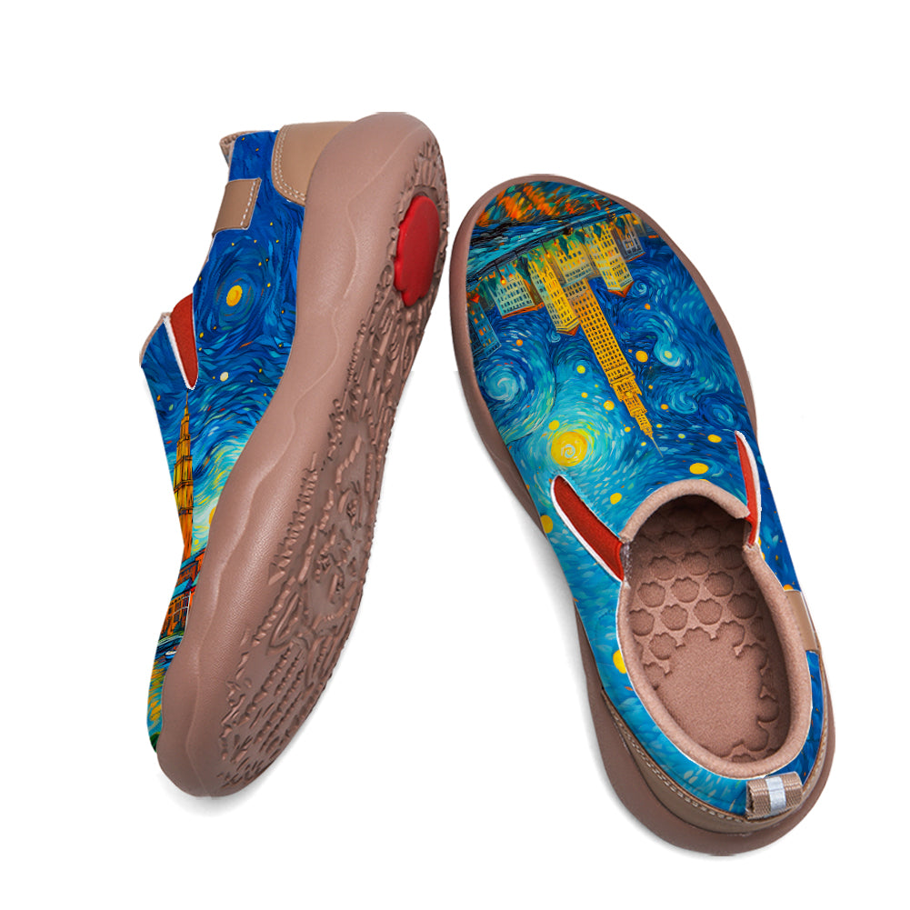 Starry Night Cleveland City Slip On