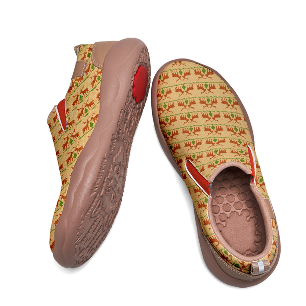 Picel Christmas Deer Kids Slip On