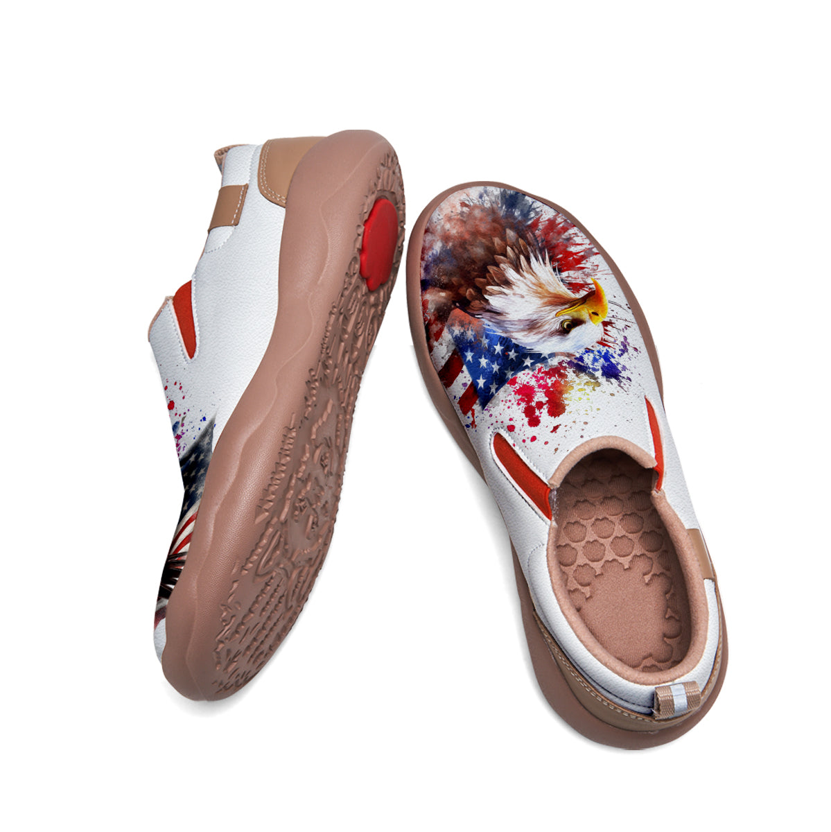 American Flag Eagle Slip On