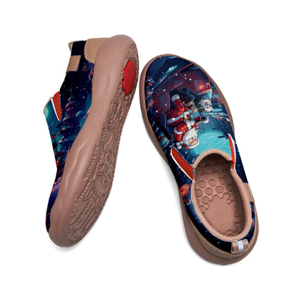 Cyberpunk Style Santa Claus Kids Slip On