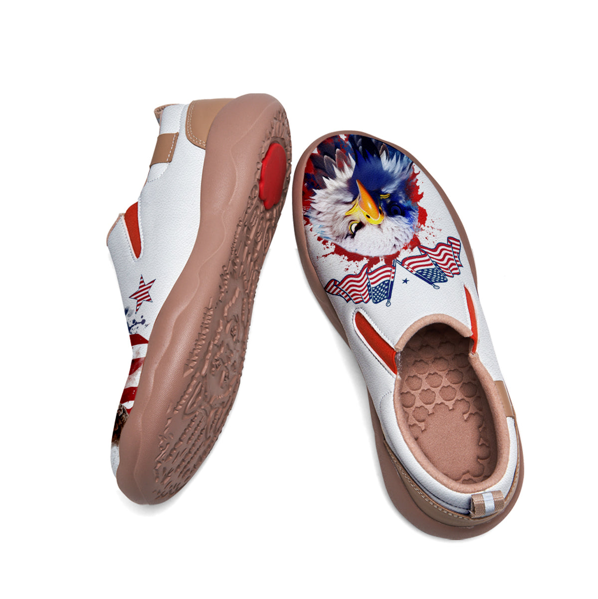 American Flag Eagle Slip On